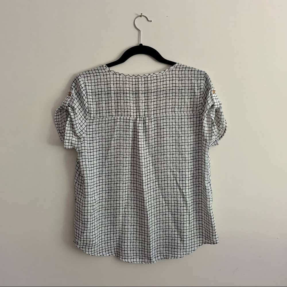Checkered Tunic Blouse - Picture 2 of 5